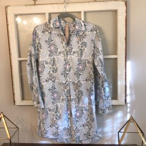 Plum Pretty Sugar Anthropologie button shirt/tunic